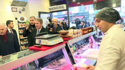 Binali Yıldırım, Sarıyer'de esnafı ziyaret etti (2) - İSTANBUL