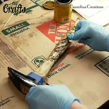 Turning a store bought hammer into a viking hammer