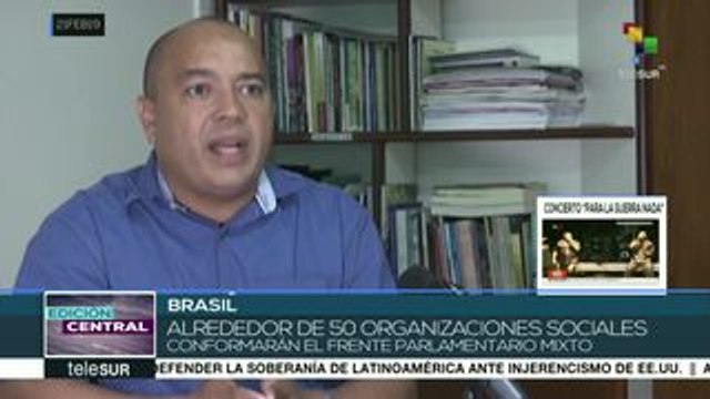 Brasil: movimientos sociales buscan crear Frente Parlamentario Mixto