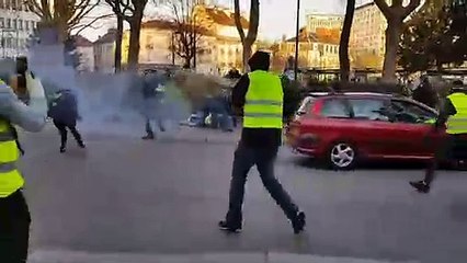 Dijon : lors de l'acte XV des gilets jaunes, de nouveaux affrontements autour de la place de la République