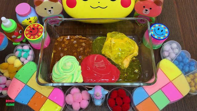 MIXING POMPOM INTO HOMEMADE SLIME || SLIME SMOOTHIE || MOST SATISFYING SLIME VIDEOS