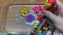 MIXING SAND, MAKEUP AND GLITTER INTO CLEAR SLIME!!! RELAXING SATISFYING SLIME