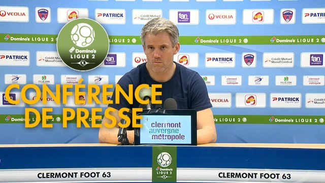 Conférence de presse Clermont Foot - FC Lorient (0-1) : Pascal GASTIEN (CF63) - Mickaël LANDREAU (FCL) - 2018/2019