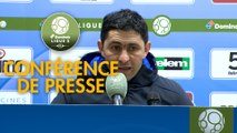 Conférence de presse ESTAC Troyes - Havre AC (2-1) : Rui ALMEIDA (ESTAC) - Oswald TANCHOT (HAC) - 2018/2019