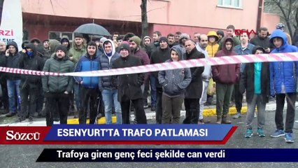 Trafoya giren genç feci şekilde can verdi