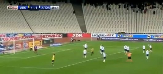 Το γκολ του Λούκα Μπογιέ -ΑΕΚ 2-1  Απόλλων Σμύρνης  23,02,2019 (HD)