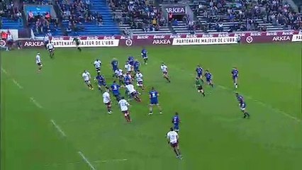 TOP 14 - Essai Hans NKINSI (FCG) - Bordeaux-Bègles - Grenoble - J17 - Saison 2018/2019