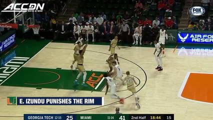 Miami's Ebuka Izundu Punishes The Rim