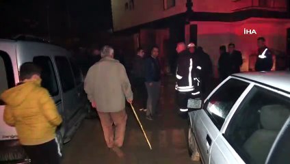 Evde çıkan yangın paniğe neden oldu