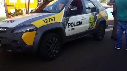 Suposto roubo de carro, após colisão com moto, mobiliza PM
