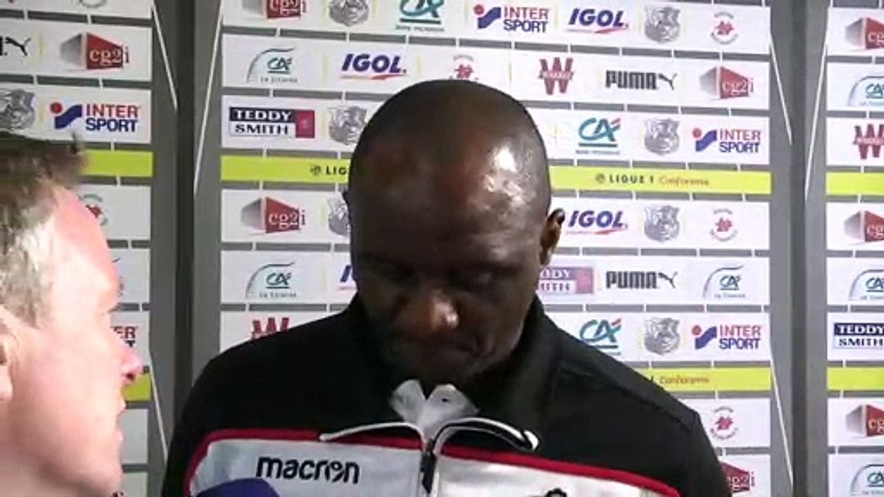 Après le match Amiens SC - OGC Nice,  Patrick Vieira