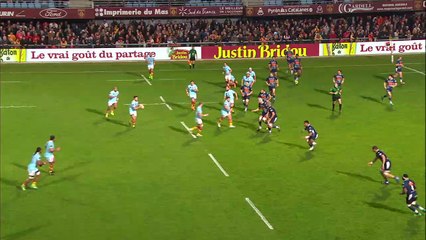 TOP 14 - Essai Lotima FAINGAANUKA (USAP) - Perpignan - Agen - J17 - Saison 2018/2019