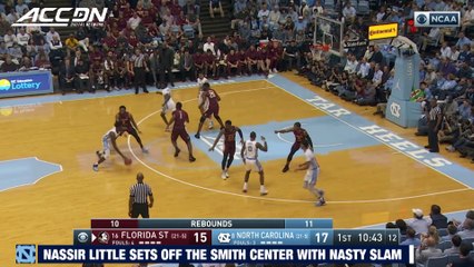North Carolina's Nassir Little Gets Nasty On Vicious Slam Dunk