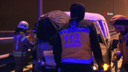 Kuzey Marmara otoyolunda feci kaza: 2 yaralı