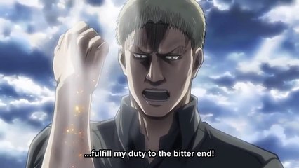 MOST EPIC ATTACK ON TITAN SCENE EVER - Colossal  Armored Titan REVEALED - 60 FPS GLORIOUS HD