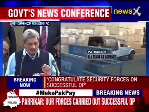 Defence Minister Manohar Parrikar briefing on Pathankot attack | Part 2
