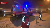 İstanbul'da kar yağışı; araçlar yolda kaldı, TIR kaza yaptı
