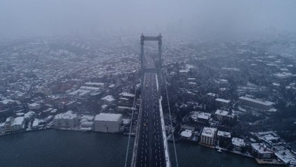 İstanbul'dan Kar Manzaraları