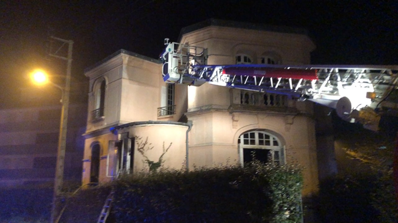 Incendie dans une maison