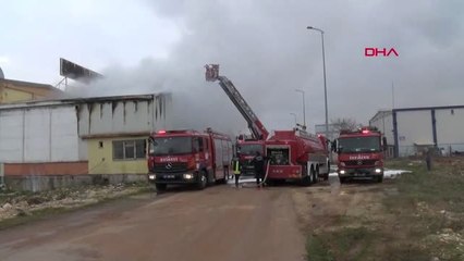 Gaziantep'te Ambalaj Fabrikasında Yangın