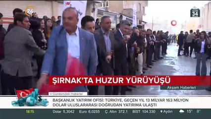 Şırnak'ta huzur yürüyüşü düzenlendi