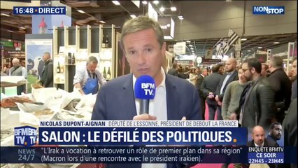 Pour Nicolas Dupont-Aignan, "l'UE a détruit la belle politique agricole commune"