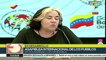 Avanza Asamblea Internacional de los Pueblos en solidaridad con Vzla.