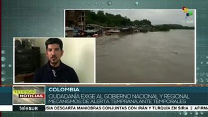 Colombia: se desborda río San Juan y alerta por caudal Mulato