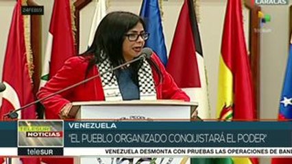 Rodríguez: Derecha de EE.UU. busca asfixiar la economía venezolana