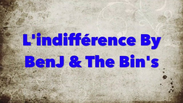 L'INDIFFÉRENCE,Benjamin Laplace & the Bin's sur scène, album COMME by Benjamin Laplace