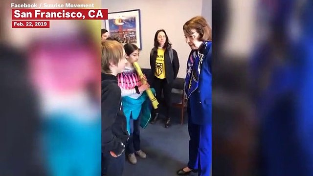 Dianne Feinstein Tells Children There Is No Way To Pay for Green New Deal