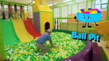Blippi Learns at the Indoor Play Place - Educational Videos for Toddlers
