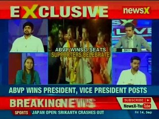 DUSU Election Drama_ ABVP wins 3 crucial posts