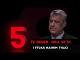 Presidenti i Kosovës Hashim Thaçi i ftuar të hënën tek 5 Pyetjet nga Babaramo në Report Tv