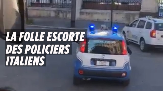 Rugby : la folle escorte du bus irlandais par des policiers italiens