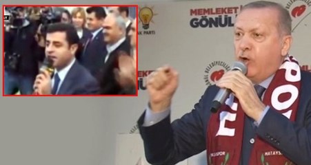 Cumhurbaşkanı Erdoğan, Hatay'da Demirtaş'ın Videosunu İzletti