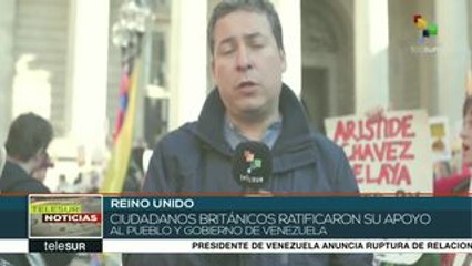Protestas en Londres para exigir la devolución del oro a Venezuela
