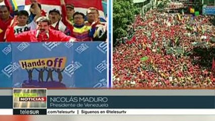 El chavismo salió a las calles por la paz de Venezuela