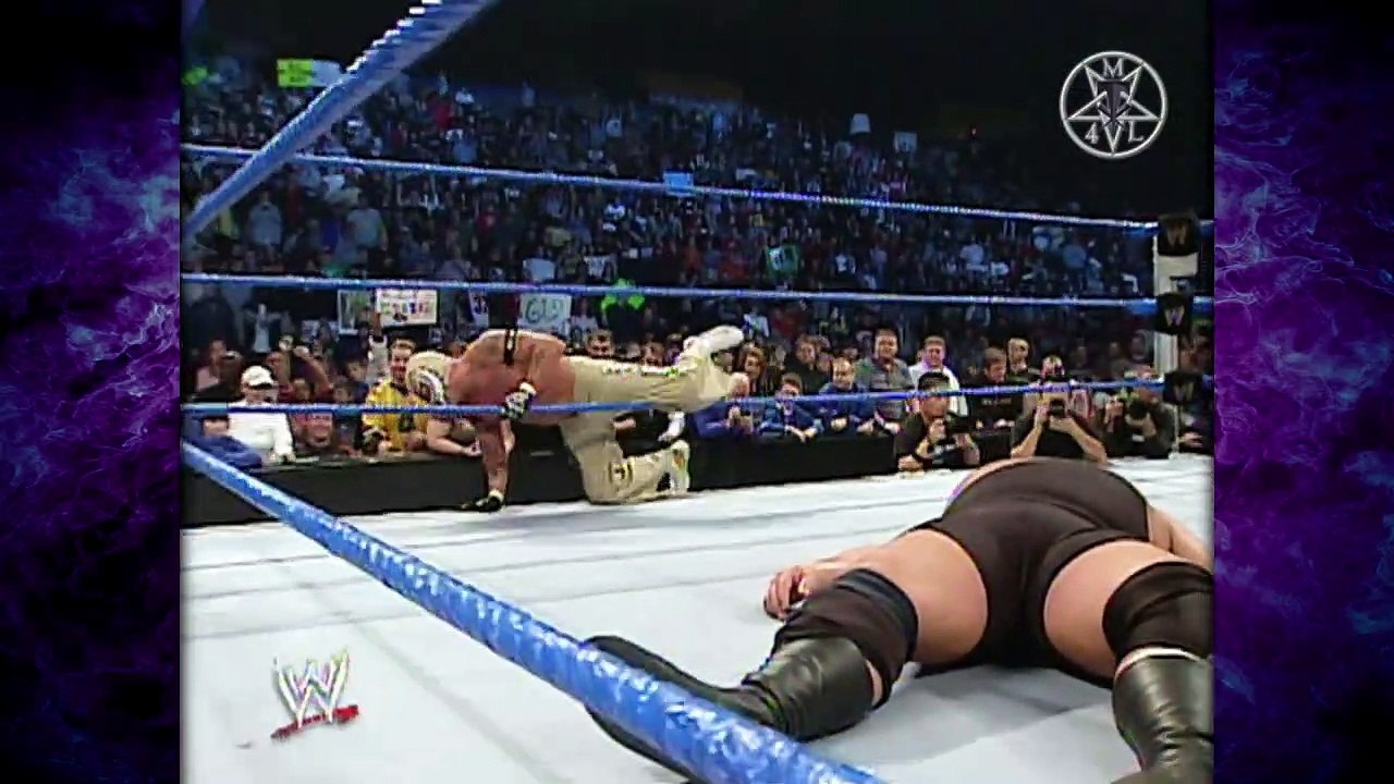 Randy Orton Crashes Low Rider into Stage Set w/ The Undertaker Inside! 11/29/05