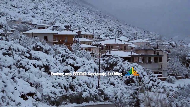 Πολύ χιόνι στον Ελικώνα. Τι θα γίνει με τα σχολεία στους Δήμους Λεβαδέων και Τανάγρας