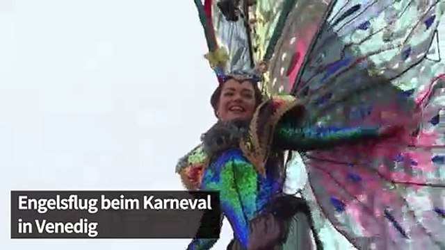 Traditioneller Engelsflug läutet Karneval in Venedig ein