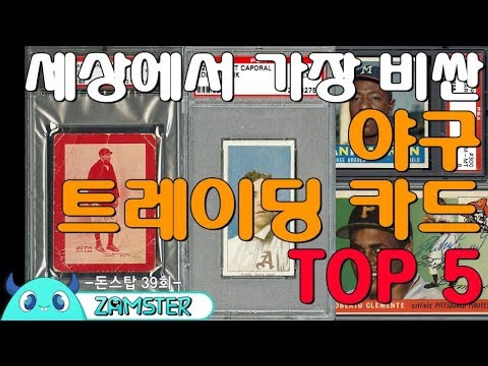 세상에서 가장 비싼 야구 트레이딩 카드 TOP5 [돈스탑 39회] #잼스터