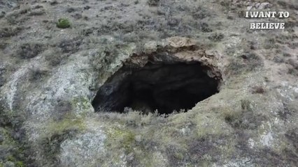 It comes out of the holes in the ground