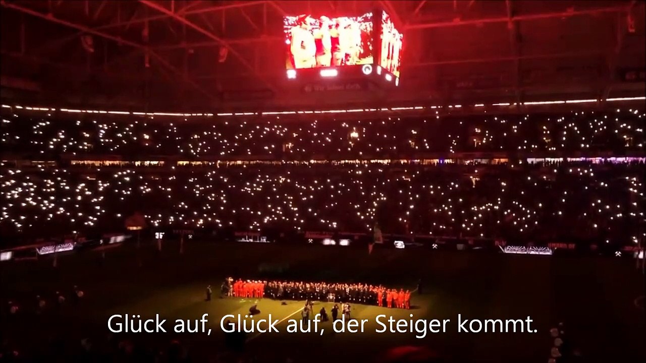 Abschied vom Bergbau - Das Steigerlied Schalke - Leverkusen mit Untertiel