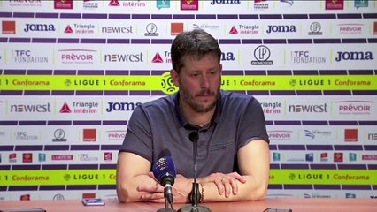 Conférence de presse Fabien Mercadal après Toulouse FC / SMCaen
