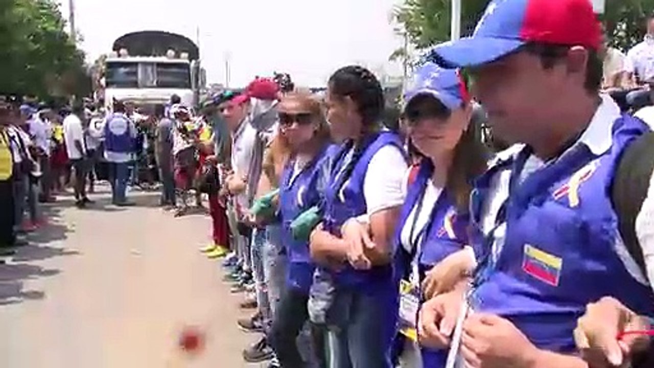 Hilfe für Venezuela mündet in blutigem Chaos