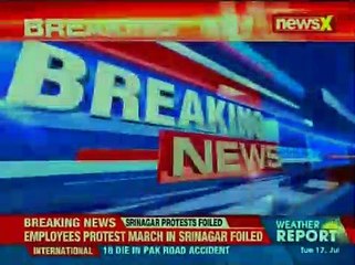 J&K government employees protest march foiled; demand regularisation of salary