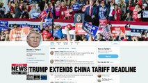 Trump extends China tariff deadline, citing progress on trade talks