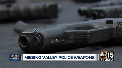 Valley agencies missing 100+ weapons