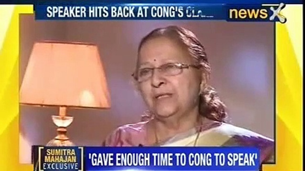 Lok Sabha Speaker Sumitra Mahajan exclusive interview on NewsX